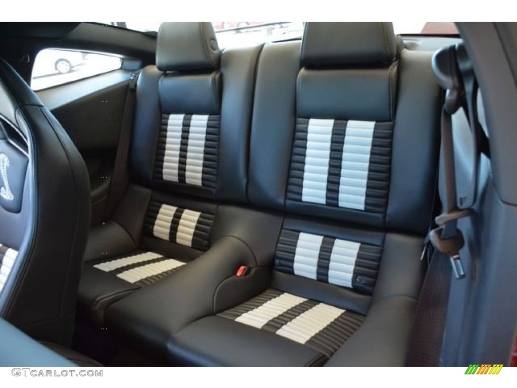 Shelby Charcoal Black/White Accents Recaro Sport Seats Interior 2014 Ford Mustang Shelby GT500 SVT Performance Package Coupe Photo #92841665