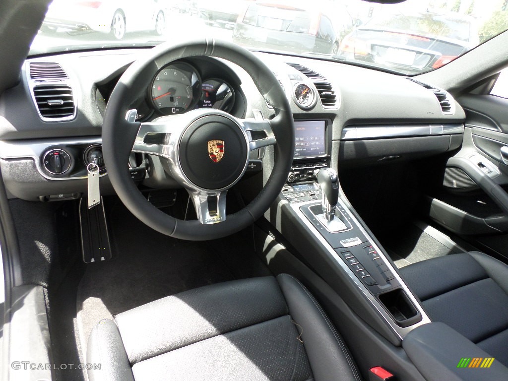 Black Interior 2014 Porsche Cayman S Photo #92842241