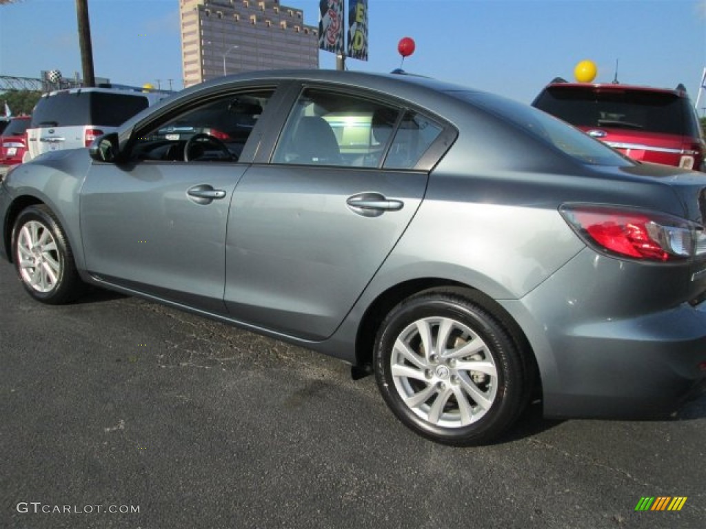 2012 MAZDA3 i Grand Touring 4 Door - Dolphin Gray Mica / Black photo #4