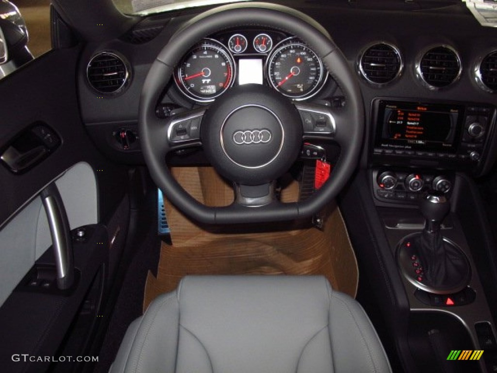 2015 Audi TT 2.0T quattro Roadster Titanium Gray Dashboard Photo #92844389