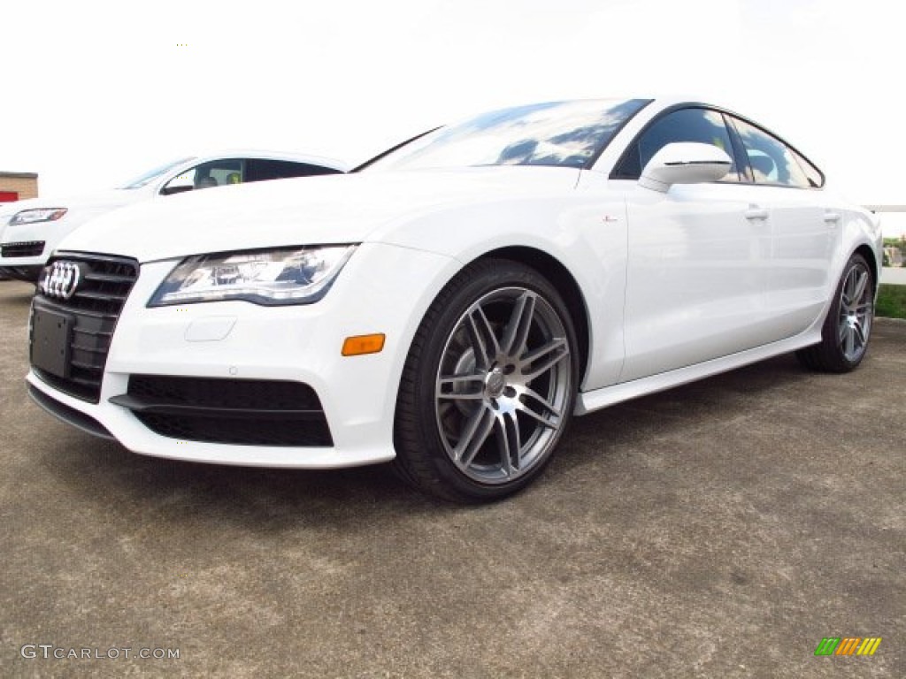 Glacier White Metallic 2014 Audi A7 3.0 TDI quattro Prestige Exterior Photo #92845664