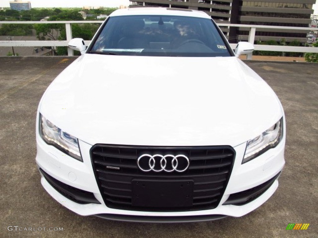 Glacier White Metallic 2014 Audi A7 3.0 TDI quattro Prestige Exterior Photo #92845683