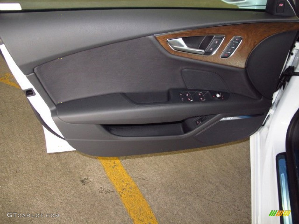 2014 Audi A7 3.0 TDI quattro Prestige Black Door Panel Photo #92845799