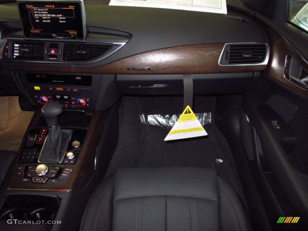 2014 Audi A7 3.0 TDI quattro Prestige Black Dashboard Photo #92845907