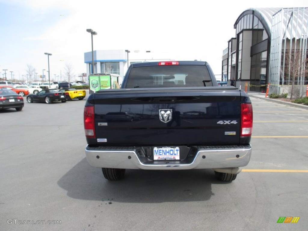 2012 Ram 1500 SLT Crew Cab 4x4 - Midnight Blue Pearl / Dark Slate Gray/Medium Graystone photo #5