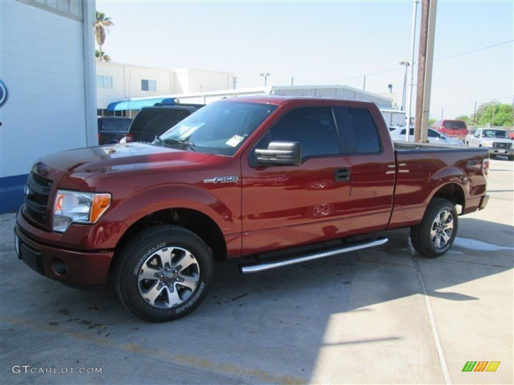 2014 F150 STX SuperCab - Sunset / Steel Grey photo #4