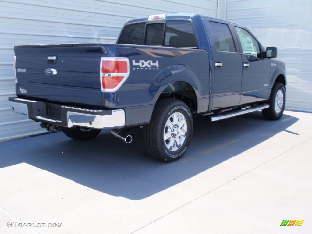 2014 F150 XLT SuperCrew 4x4 - Blue Jeans / Steel Grey photo #4