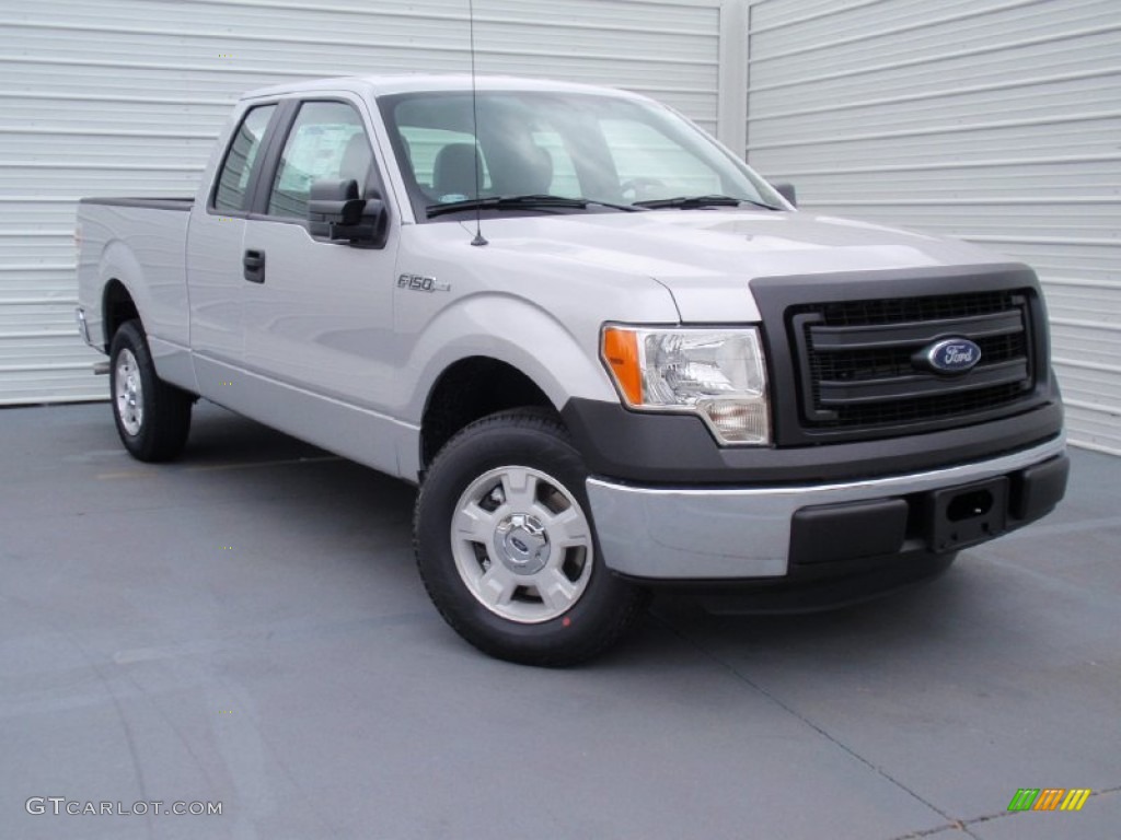 2014 F150 XL SuperCab - Ingot Silver / Steel Grey photo #2