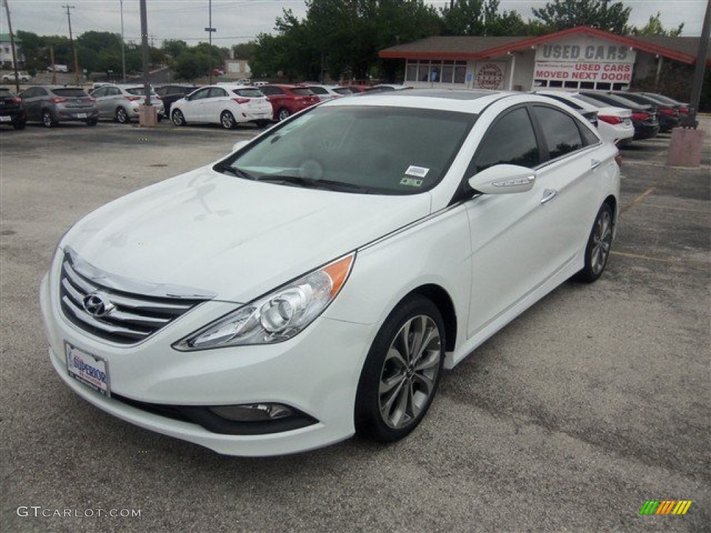 2014 Sonata SE - Pearl White / Black photo #1