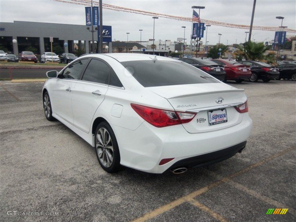 2014 Sonata SE - Pearl White / Black photo #4