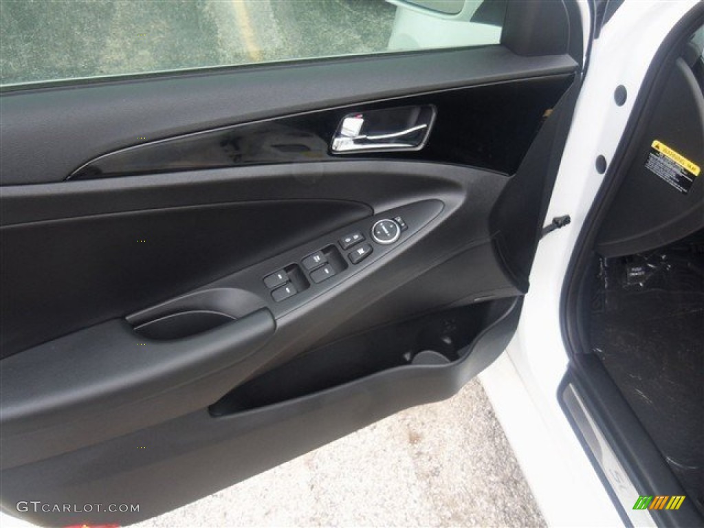 2014 Sonata Limited 2.0T - Pearl White / Black photo #5