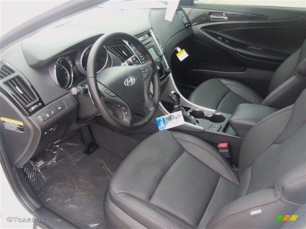 2014 Sonata Limited 2.0T - Pearl White / Black photo #6