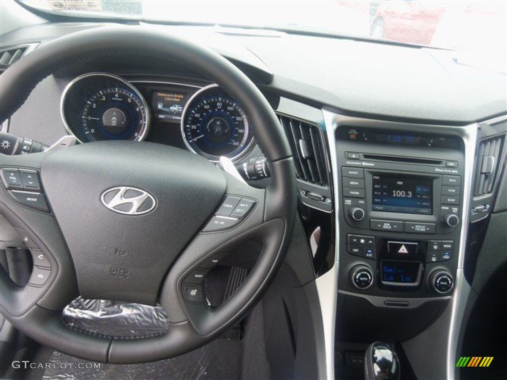 2014 Sonata Limited 2.0T - Pearl White / Black photo #7