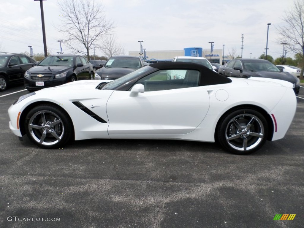 Arctic White 2014 Chevrolet Corvette Stingray Convertible Exterior Photo #92852285