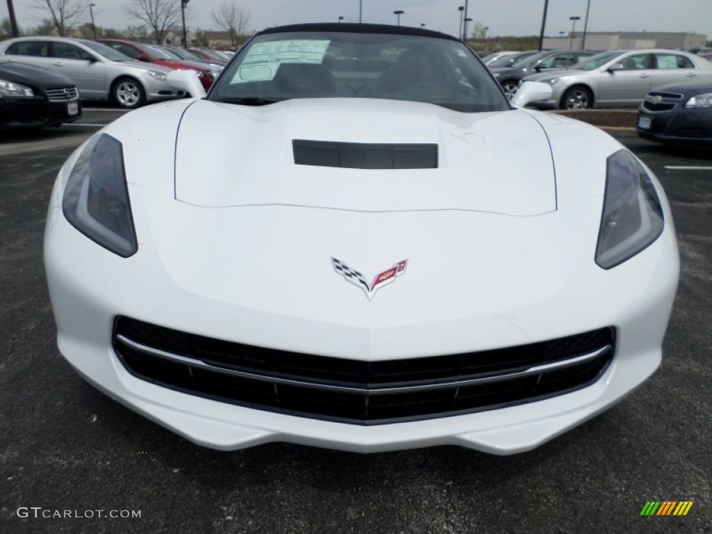 Arctic White 2014 Chevrolet Corvette Stingray Convertible Exterior Photo #92852408