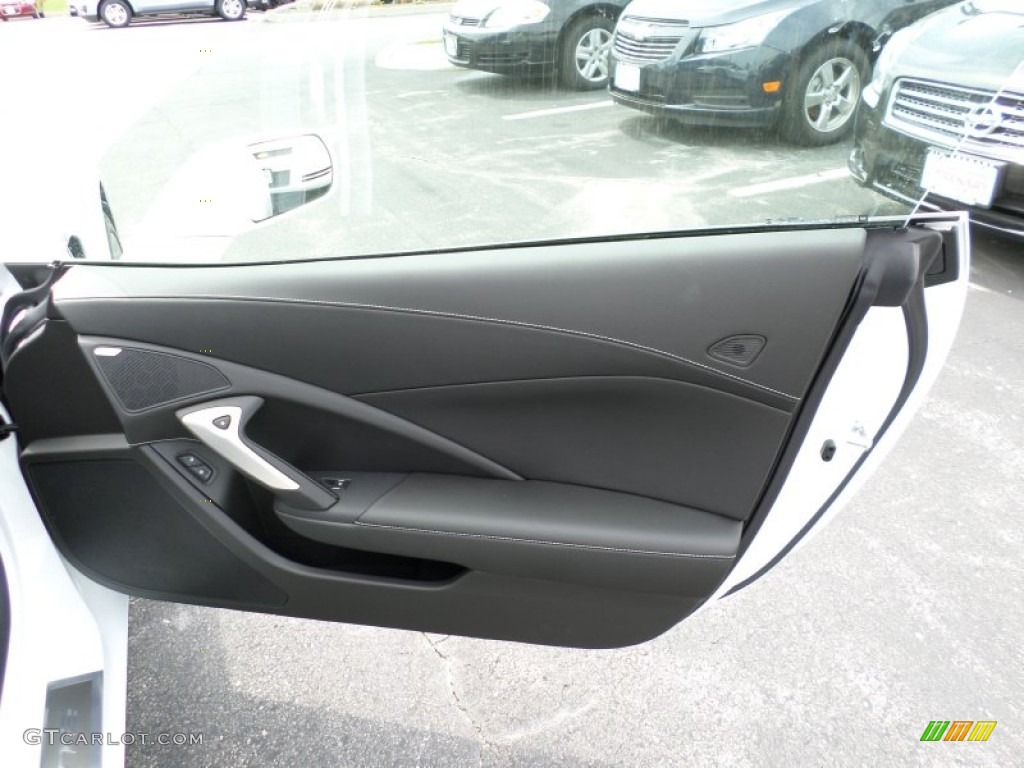 2014 Chevrolet Corvette Stingray Convertible Jet Black Door Panel Photo #92852759