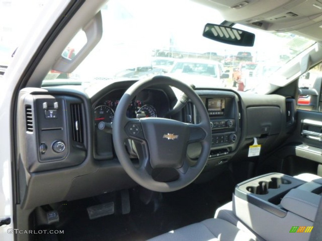 2015 Silverado 3500HD WT Regular Cab Dump Truck - Summit White / Jet Black/Dark Ash photo #11