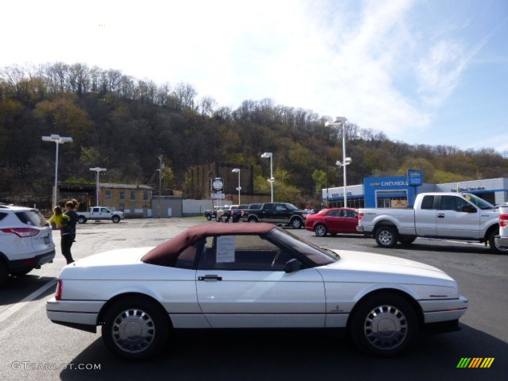 Pearlescent White Cadillac Allante