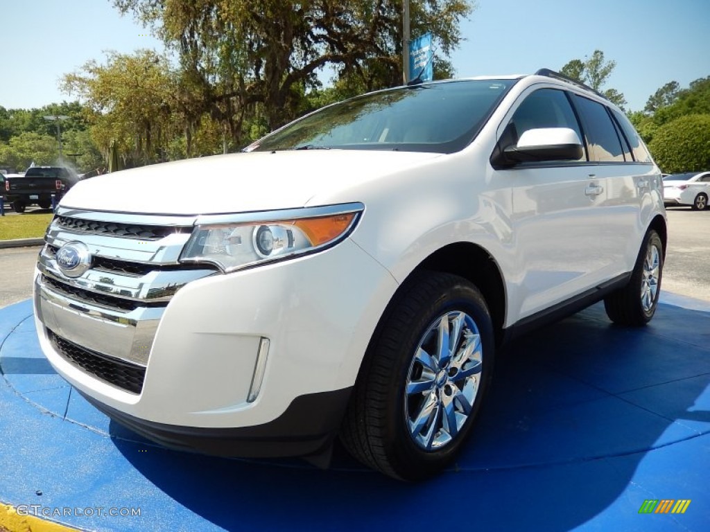 2012 Edge SEL - White Platinum Metallic Tri-Coat / Medium Light Stone photo #1