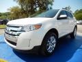 2012 White Platinum Metallic Tri-Coat Ford Edge SEL  photo #1