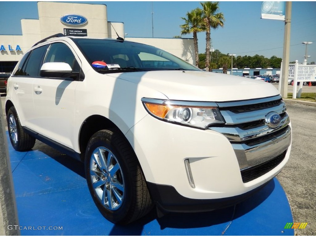 2012 Edge SEL - White Platinum Metallic Tri-Coat / Medium Light Stone photo #7