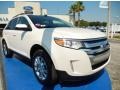 2012 White Platinum Metallic Tri-Coat Ford Edge SEL  photo #7