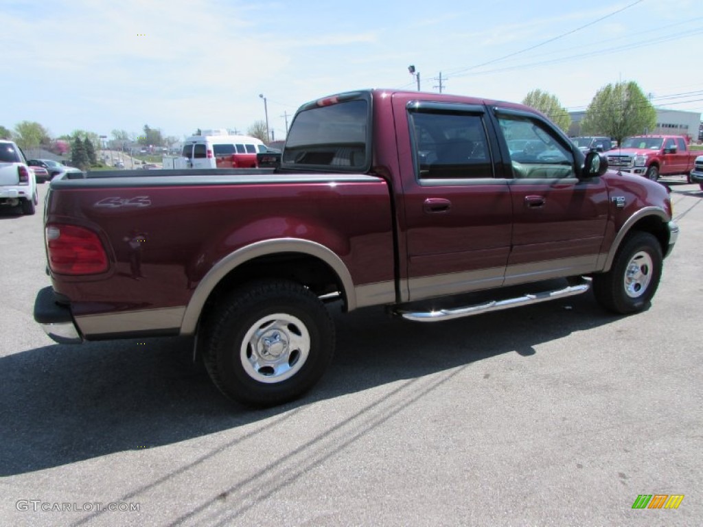 2003 F150 XLT SuperCrew 4x4 - Toreador Red Metallic / Medium Parchment Beige photo #6