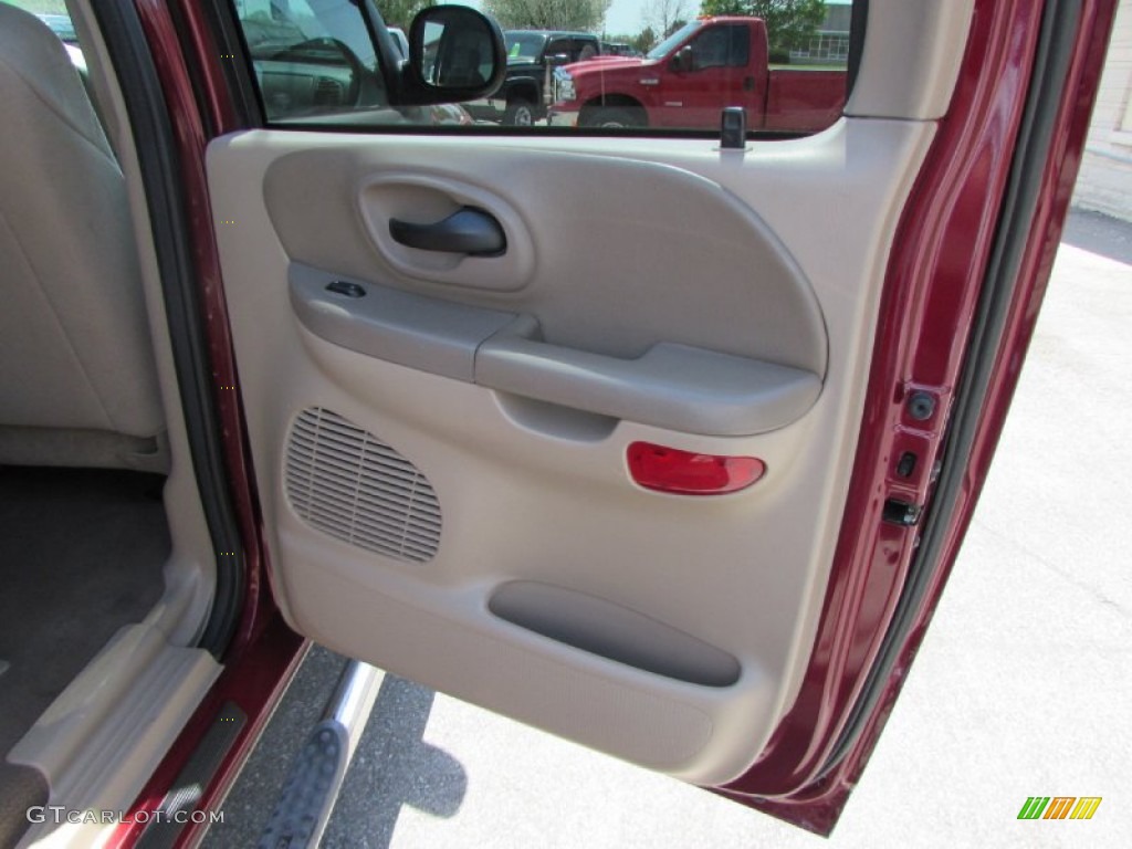 2003 F150 XLT SuperCrew 4x4 - Toreador Red Metallic / Medium Parchment Beige photo #17