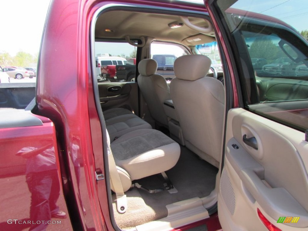 2003 F150 XLT SuperCrew 4x4 - Toreador Red Metallic / Medium Parchment Beige photo #18
