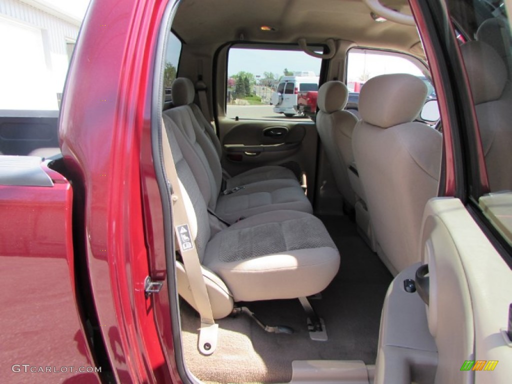 2003 F150 XLT SuperCrew 4x4 - Toreador Red Metallic / Medium Parchment Beige photo #19