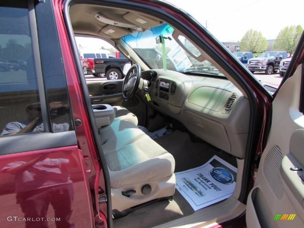 2003 F150 XLT SuperCrew 4x4 - Toreador Red Metallic / Medium Parchment Beige photo #22