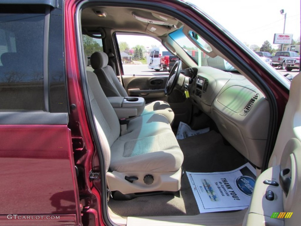 2003 F150 XLT SuperCrew 4x4 - Toreador Red Metallic / Medium Parchment Beige photo #23