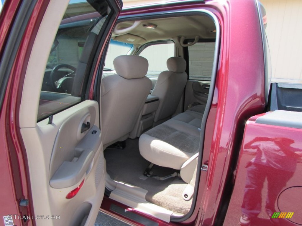 2003 F150 XLT SuperCrew 4x4 - Toreador Red Metallic / Medium Parchment Beige photo #27