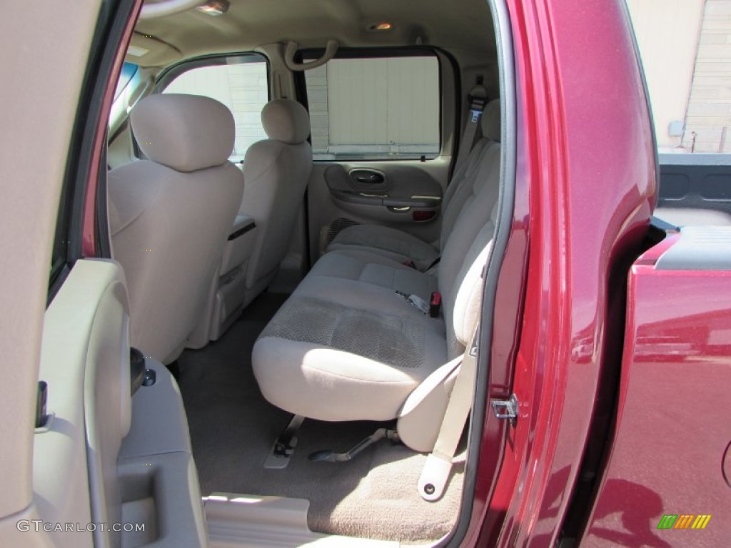 2003 F150 XLT SuperCrew 4x4 - Toreador Red Metallic / Medium Parchment Beige photo #28