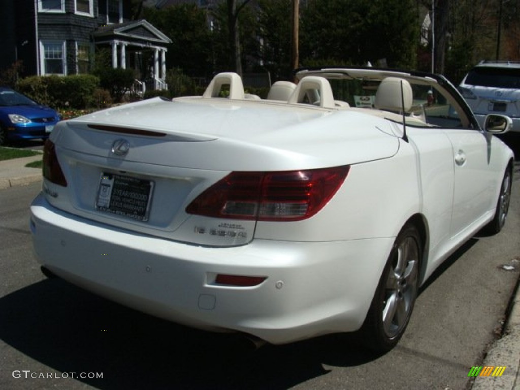 2010 IS 250C Convertible - Starfire White Pearl / Alabaster photo #6