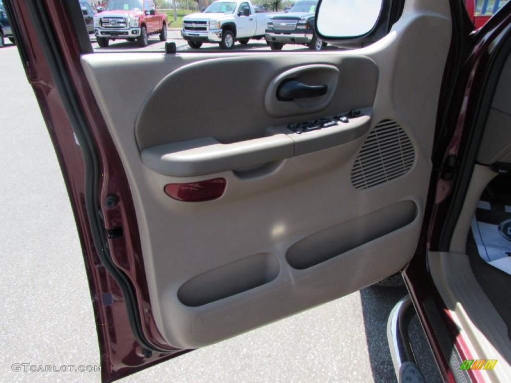 2003 F150 XLT SuperCrew 4x4 - Toreador Red Metallic / Medium Parchment Beige photo #30