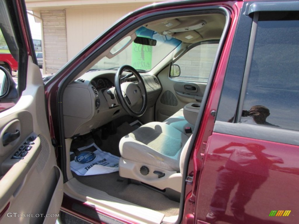 2003 F150 XLT SuperCrew 4x4 - Toreador Red Metallic / Medium Parchment Beige photo #31