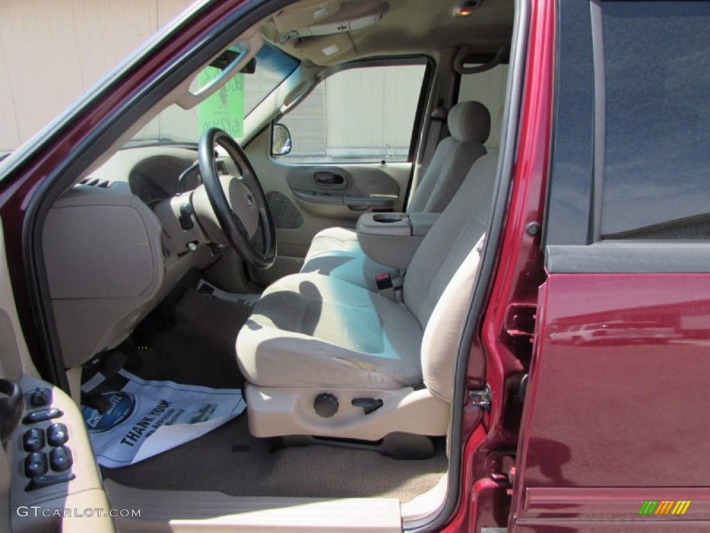 2003 F150 XLT SuperCrew 4x4 - Toreador Red Metallic / Medium Parchment Beige photo #32