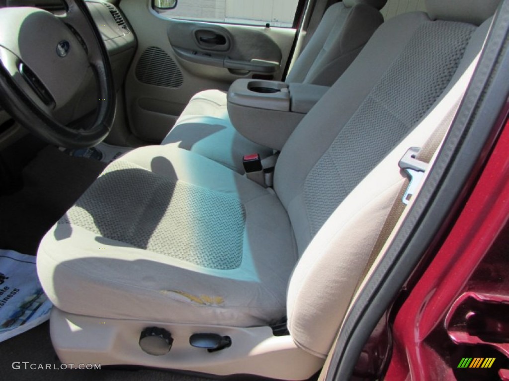 2003 F150 XLT SuperCrew 4x4 - Toreador Red Metallic / Medium Parchment Beige photo #33