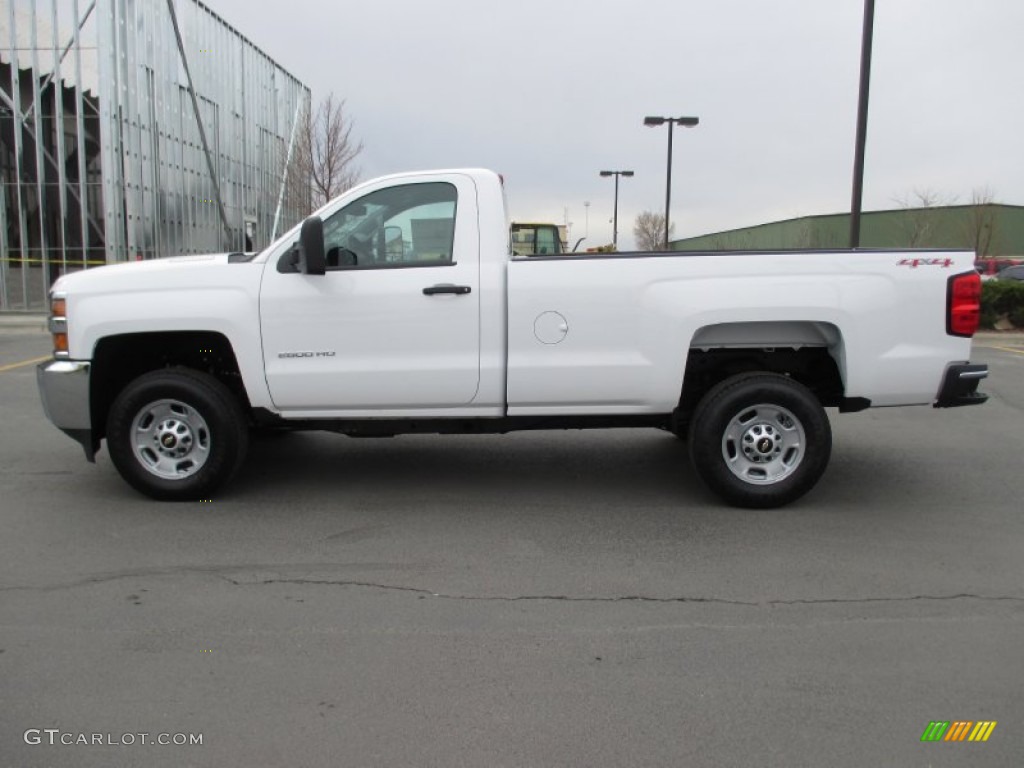 Summit White 2015 Chevrolet Silverado 2500HD WT Regular Cab 4x4 Exterior Photo #92857976