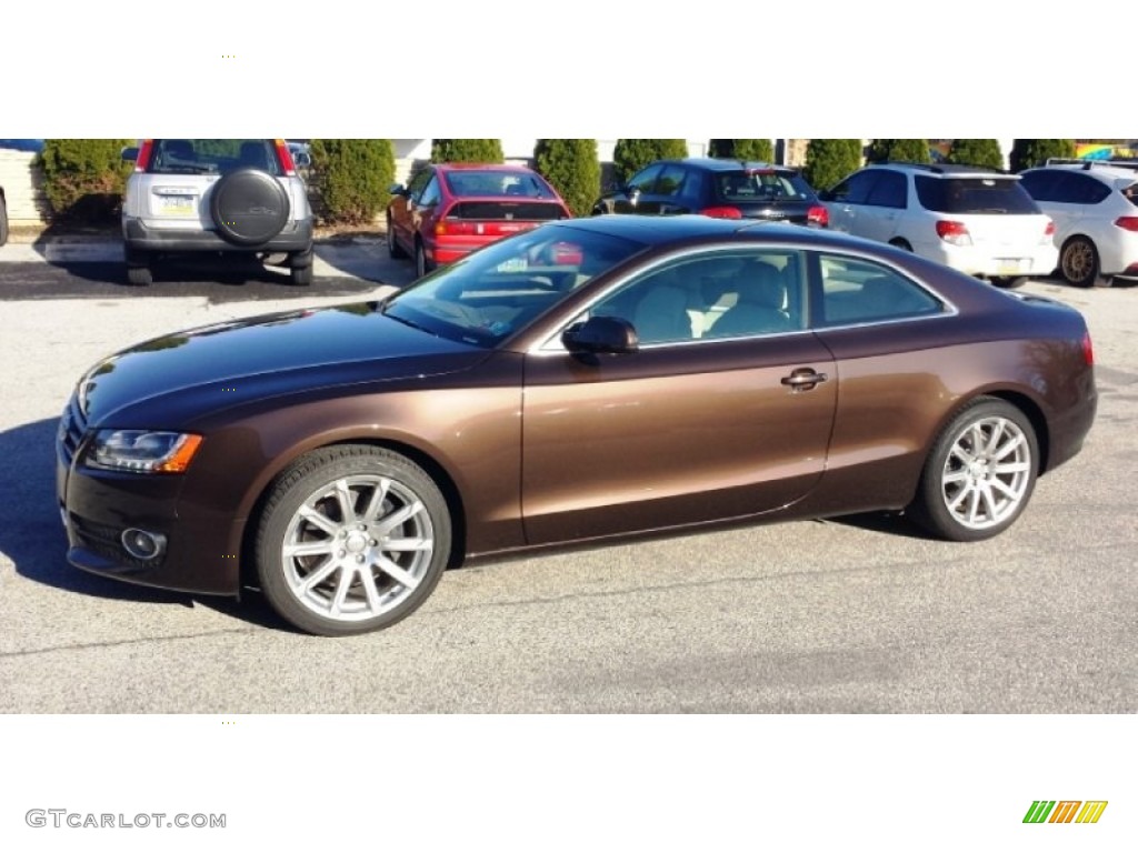 Teak Brown Metallic 2012 Audi A5 2.0T quattro Coupe Exterior Photo #92860292