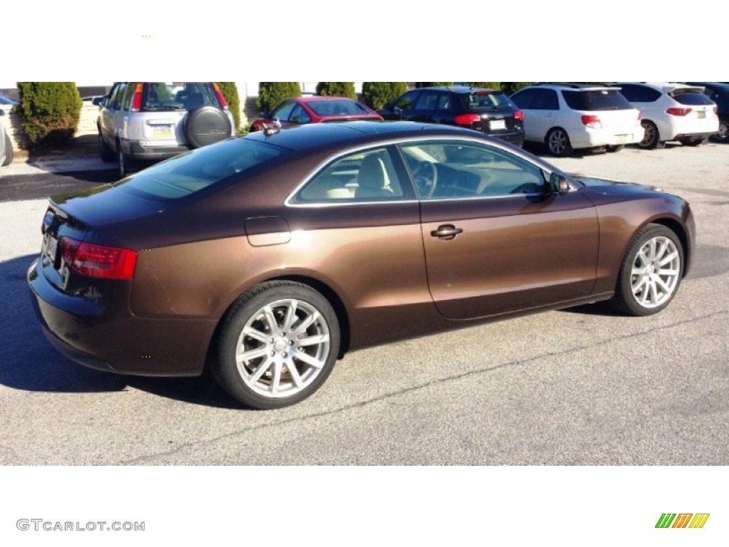 Teak Brown Metallic 2012 Audi A5 2.0T quattro Coupe Exterior Photo #92860310