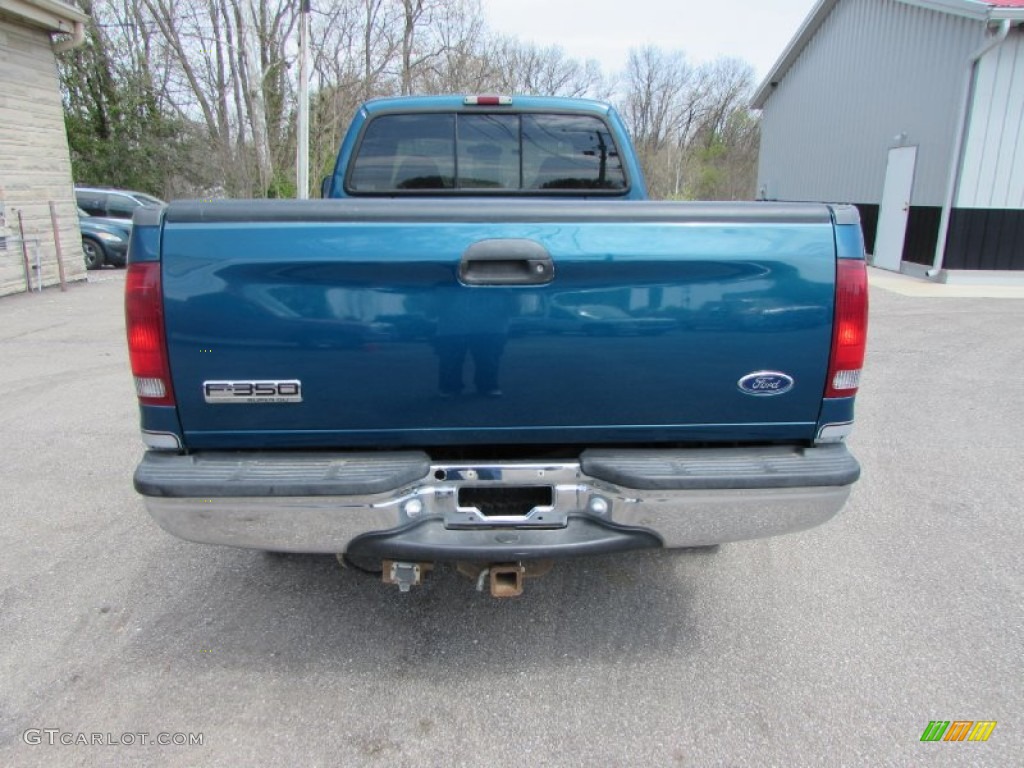 2000 F250 Super Duty XLT Extended Cab 4x4 - Island Blue Metallic / Medium Graphite photo #4