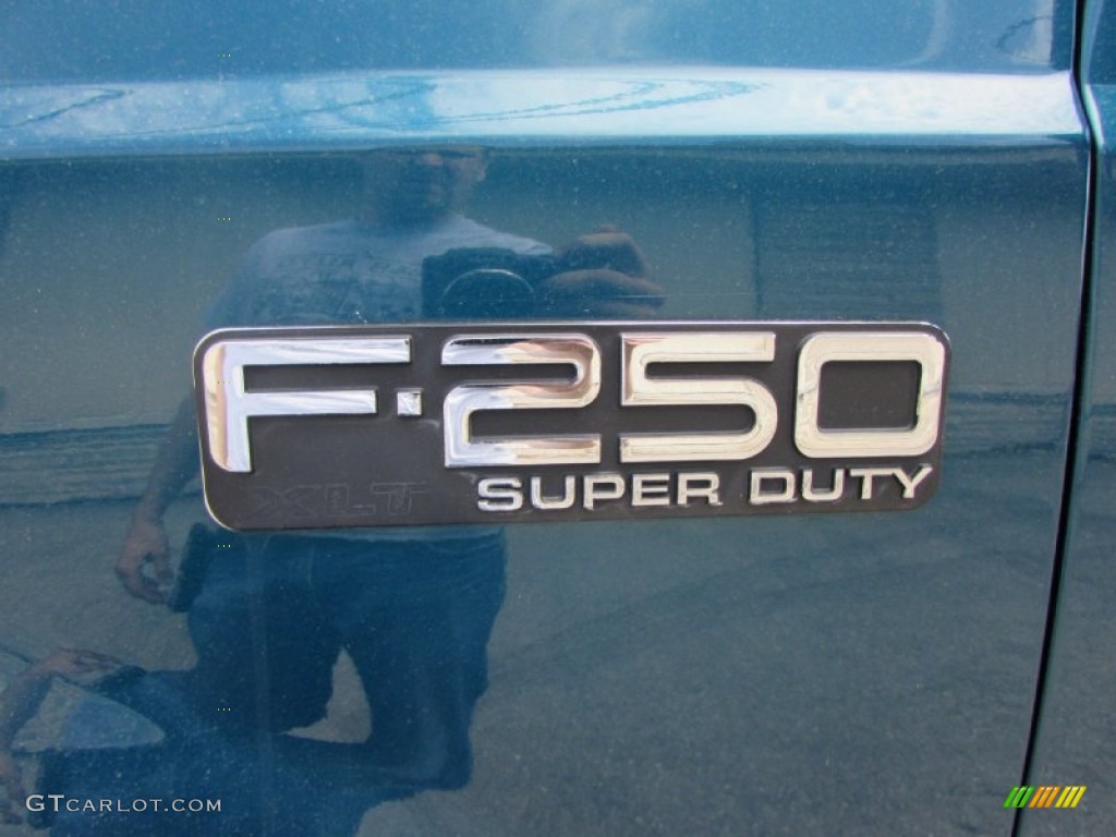 2000 F250 Super Duty XLT Extended Cab 4x4 - Island Blue Metallic / Medium Graphite photo #11