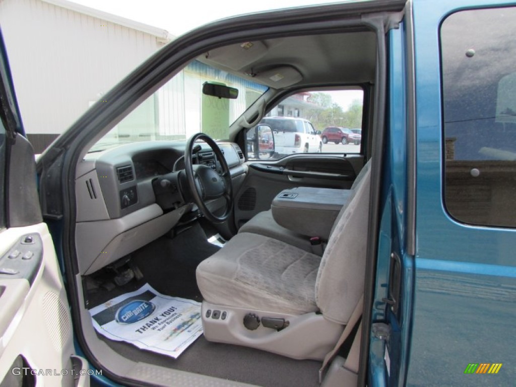 2000 F250 Super Duty XLT Extended Cab 4x4 - Island Blue Metallic / Medium Graphite photo #23