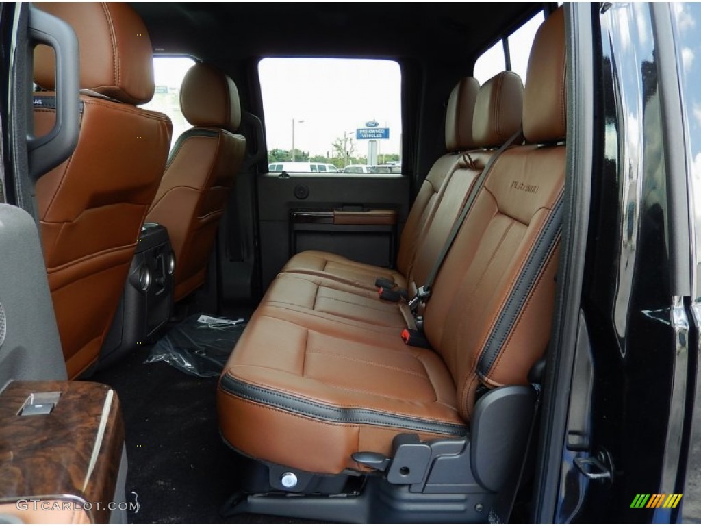 Platinum Pecan Interior 2015 Ford F250 Super Duty Platinum Crew Cab 4x4 Photo #92860997