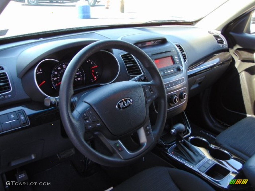 2014 Sorento LX AWD - Ebony Black / Black photo #13