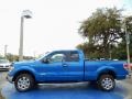 2014 Blue Flame Ford F150 XLT SuperCab  photo #2