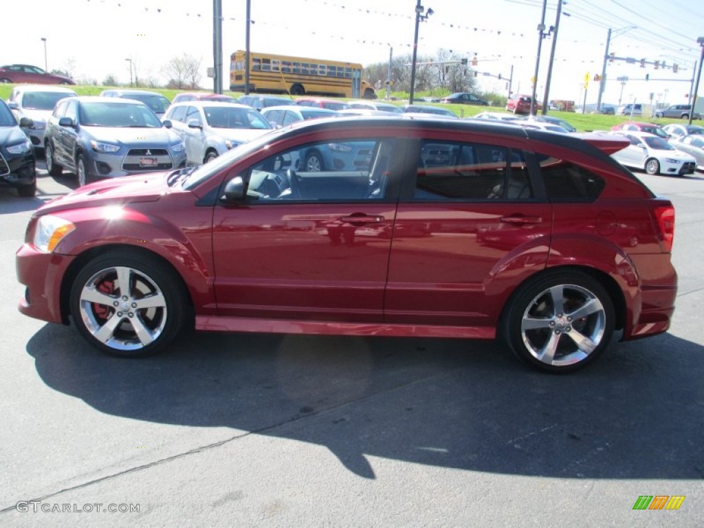 2008 Caliber SRT4 - Inferno Red Crystal Pearl / Dark Slate Gray photo #4