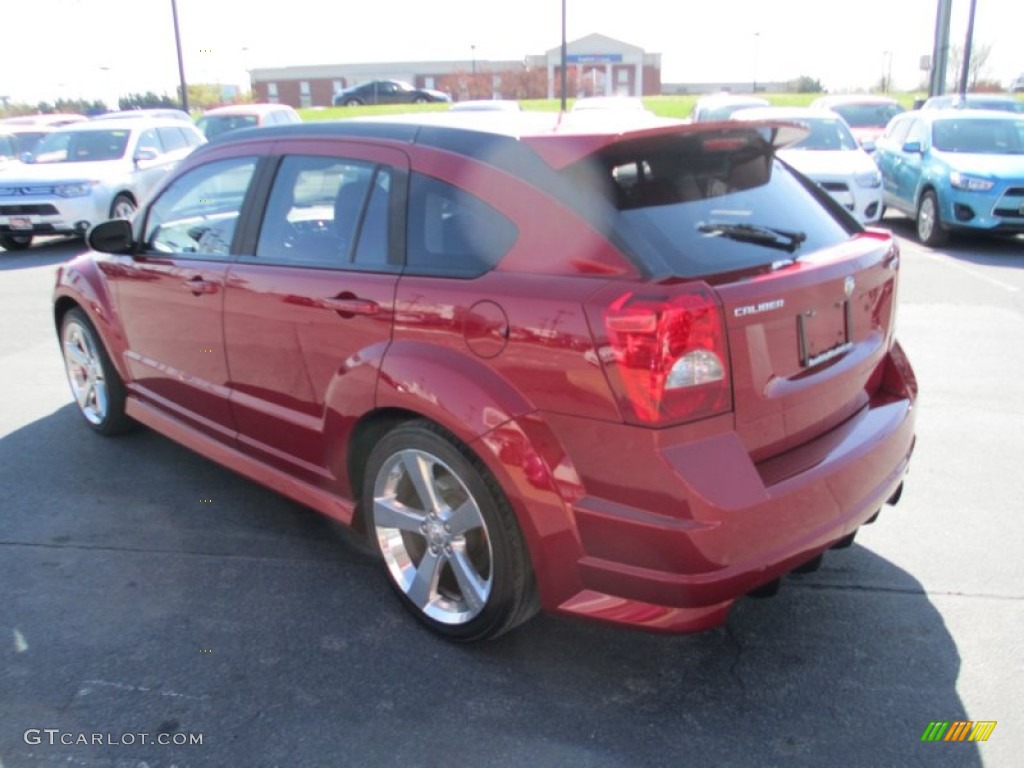2008 Caliber SRT4 - Inferno Red Crystal Pearl / Dark Slate Gray photo #5